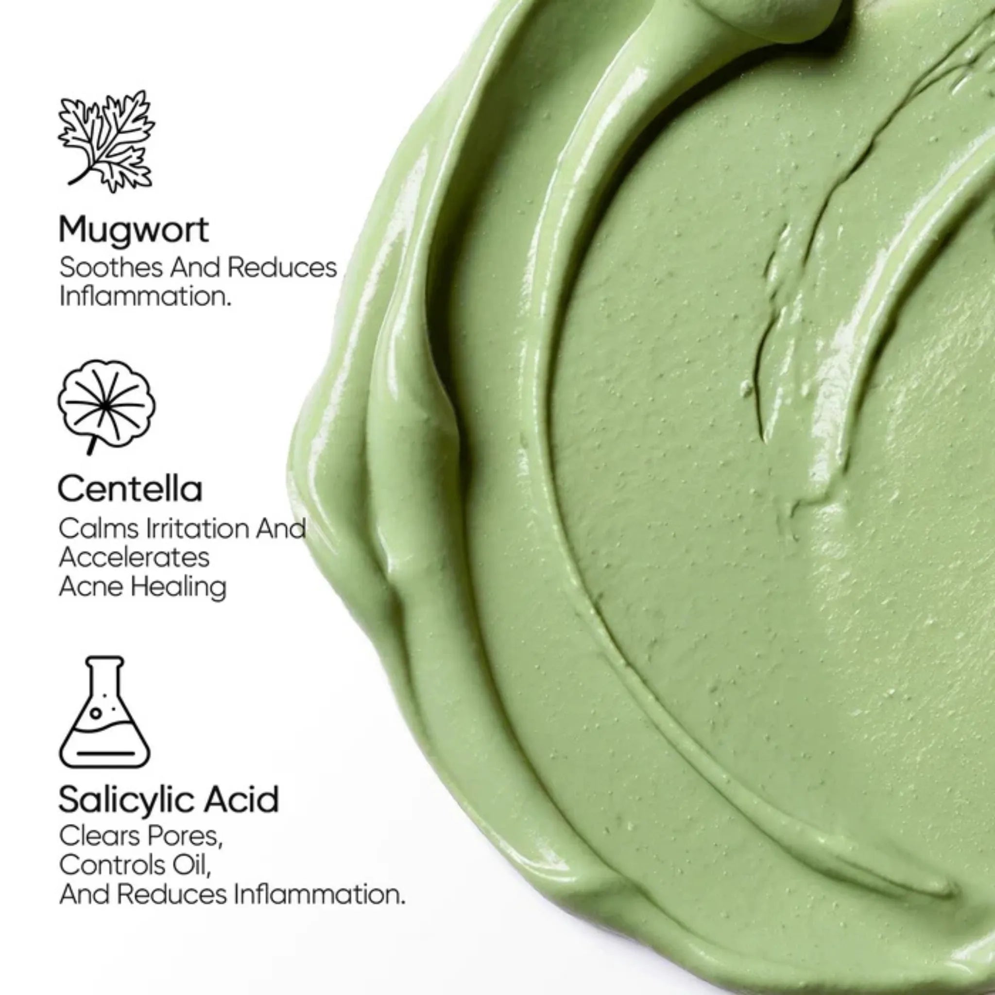 Mugwort Anti-Acne Clay Stick | Salicylic Acid Pore Treatment