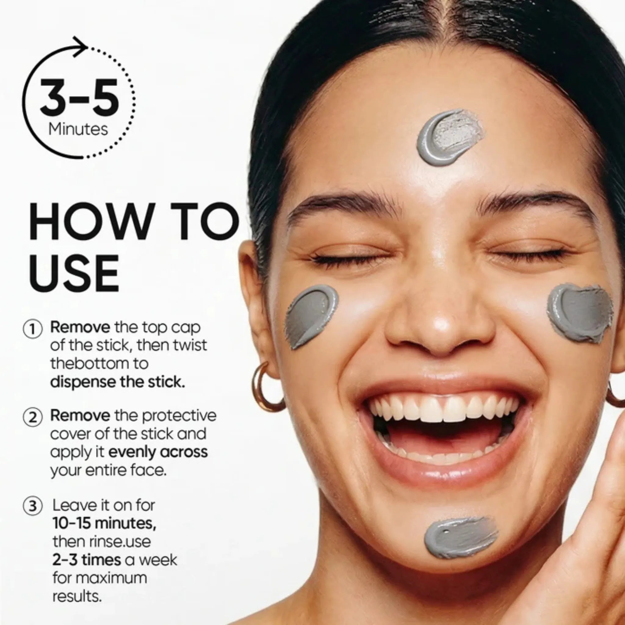 Alaska Volcano Pore Clay Stick | Deep Pore Detox in 10 Minutes