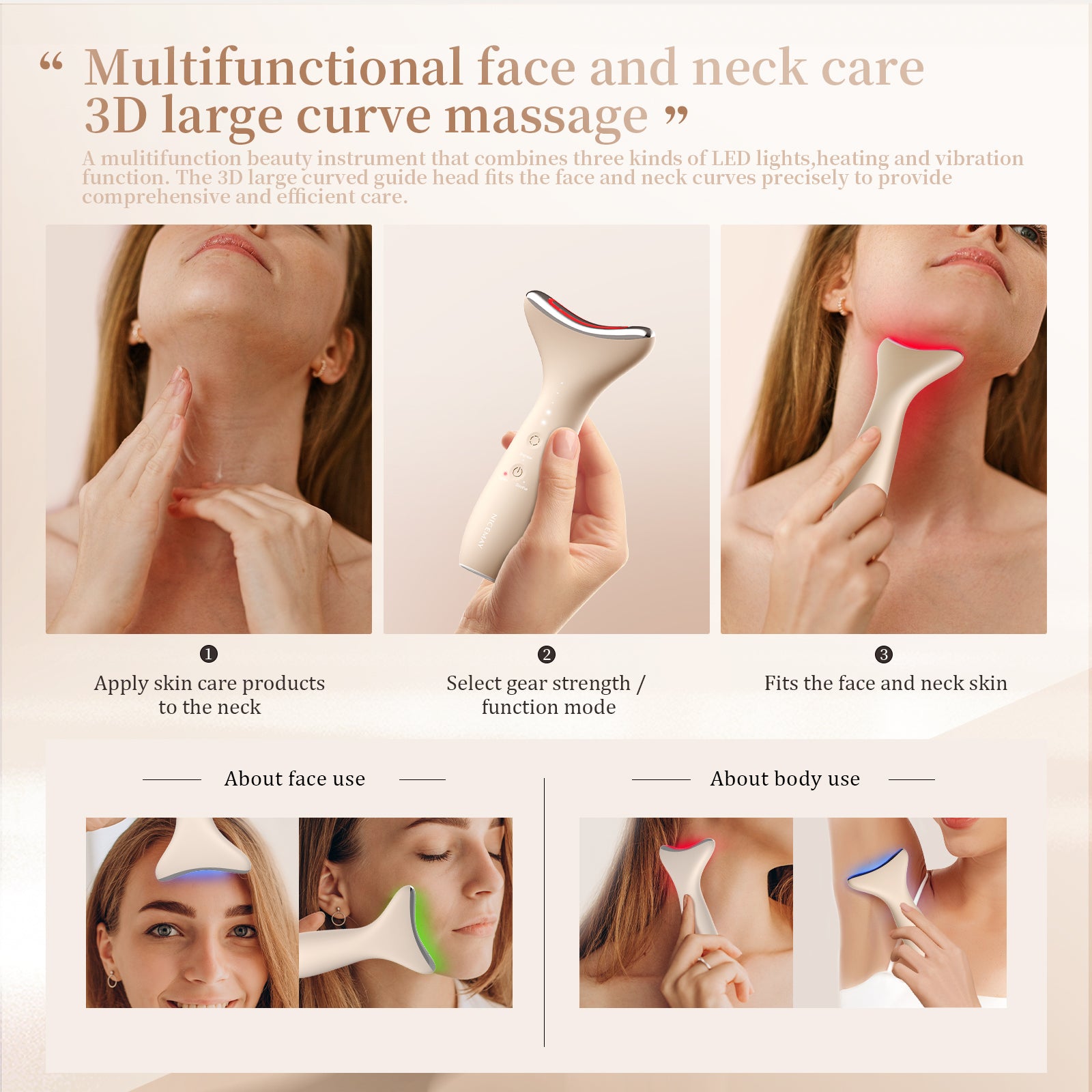 Face and Neck Lifting Massager