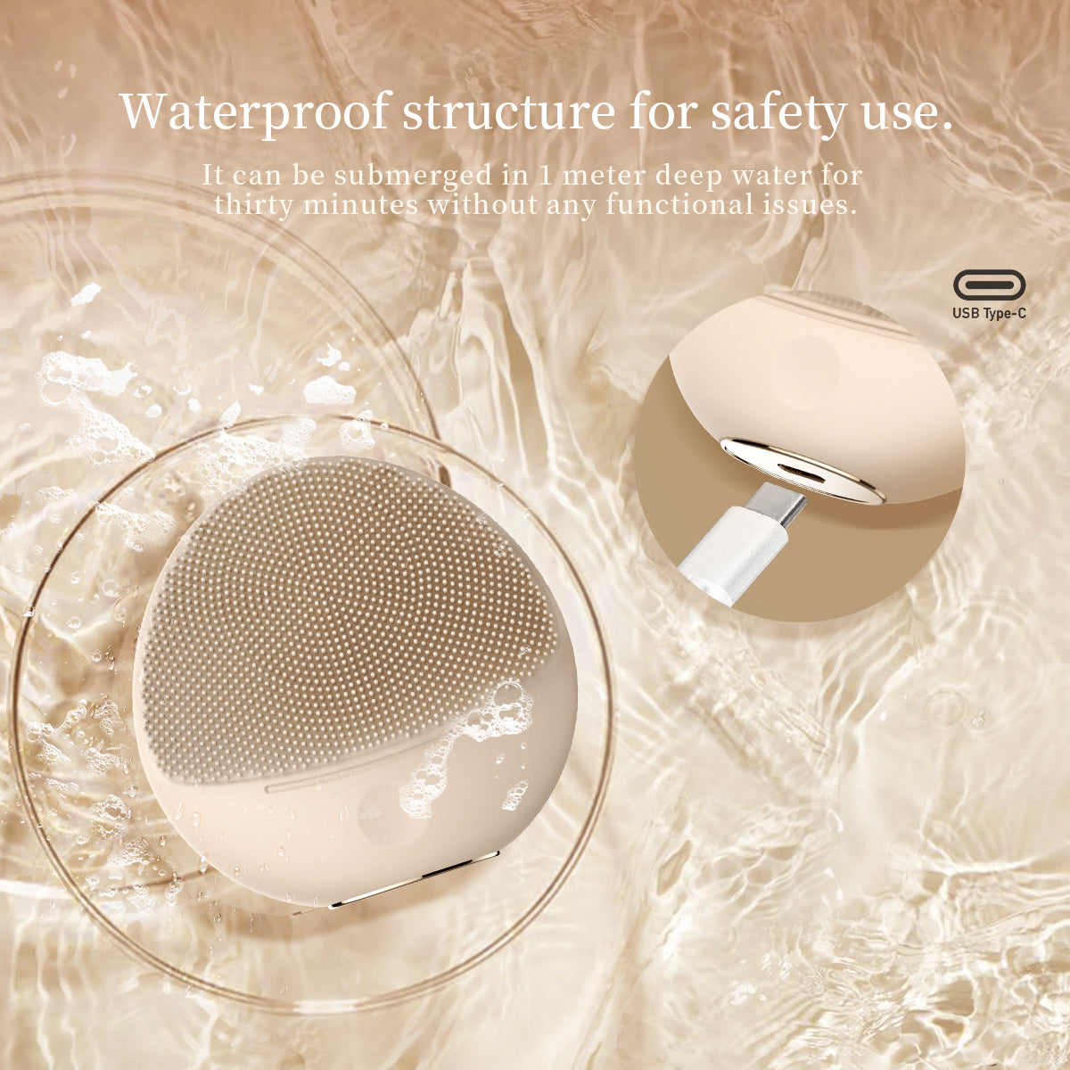 Electric Silicone Facial Cleansing Device
