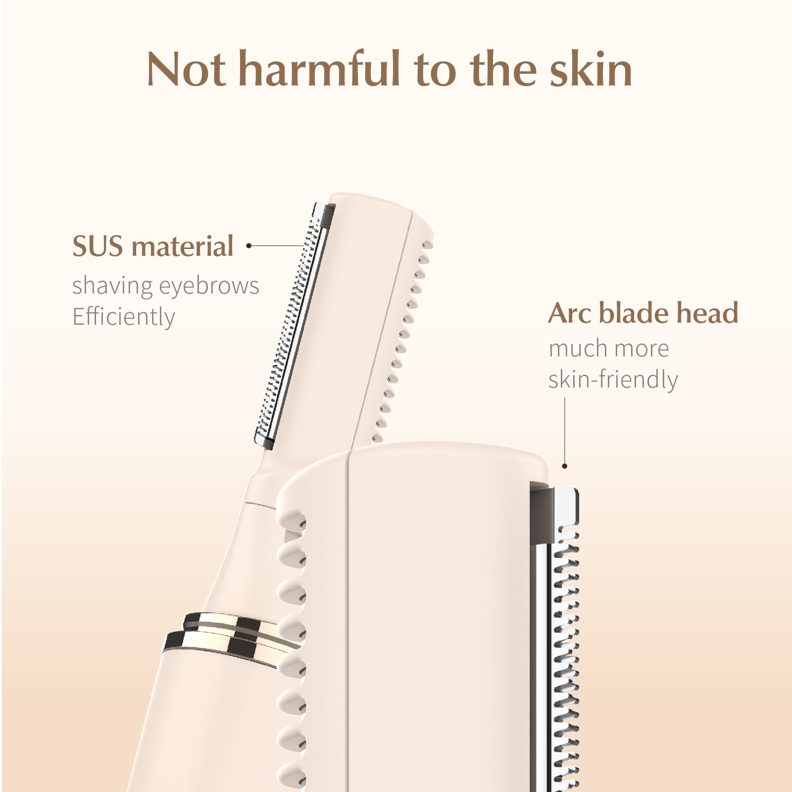 2-in-1 Electric Eyebrow Trimmer & Epilator