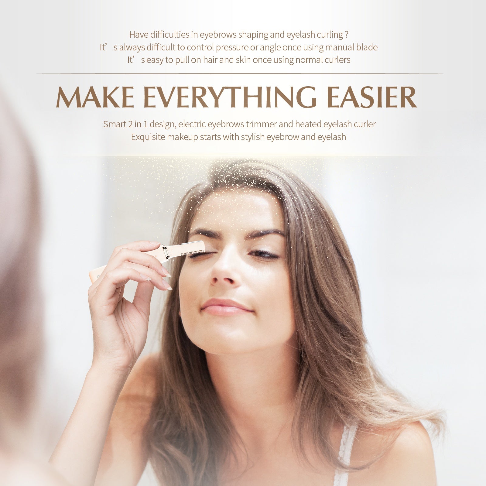 2-in-1 Electric Eyebrow Trimmer & Epilator