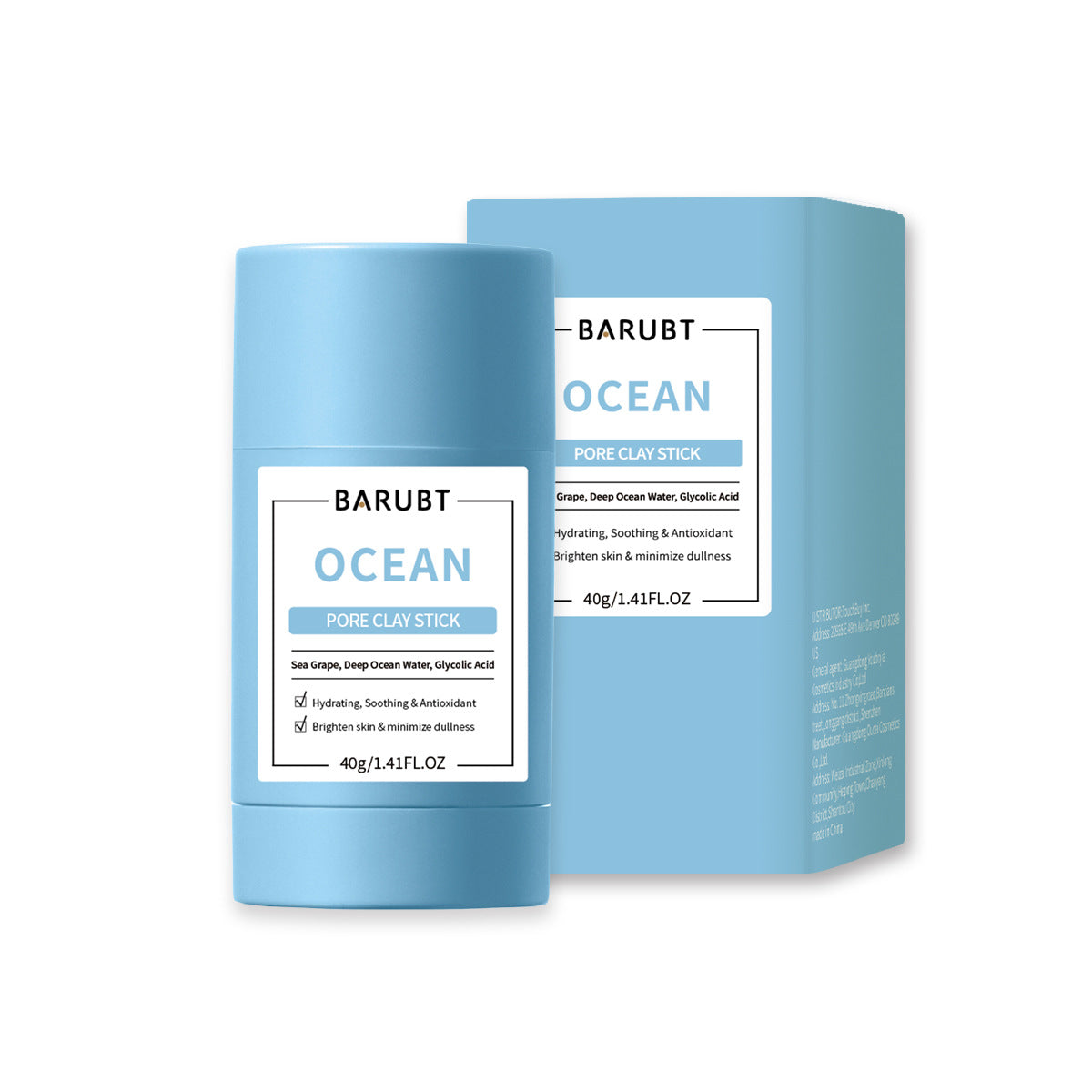 Cleansing Face Mask Stick Ocean Mugwort (Blue)