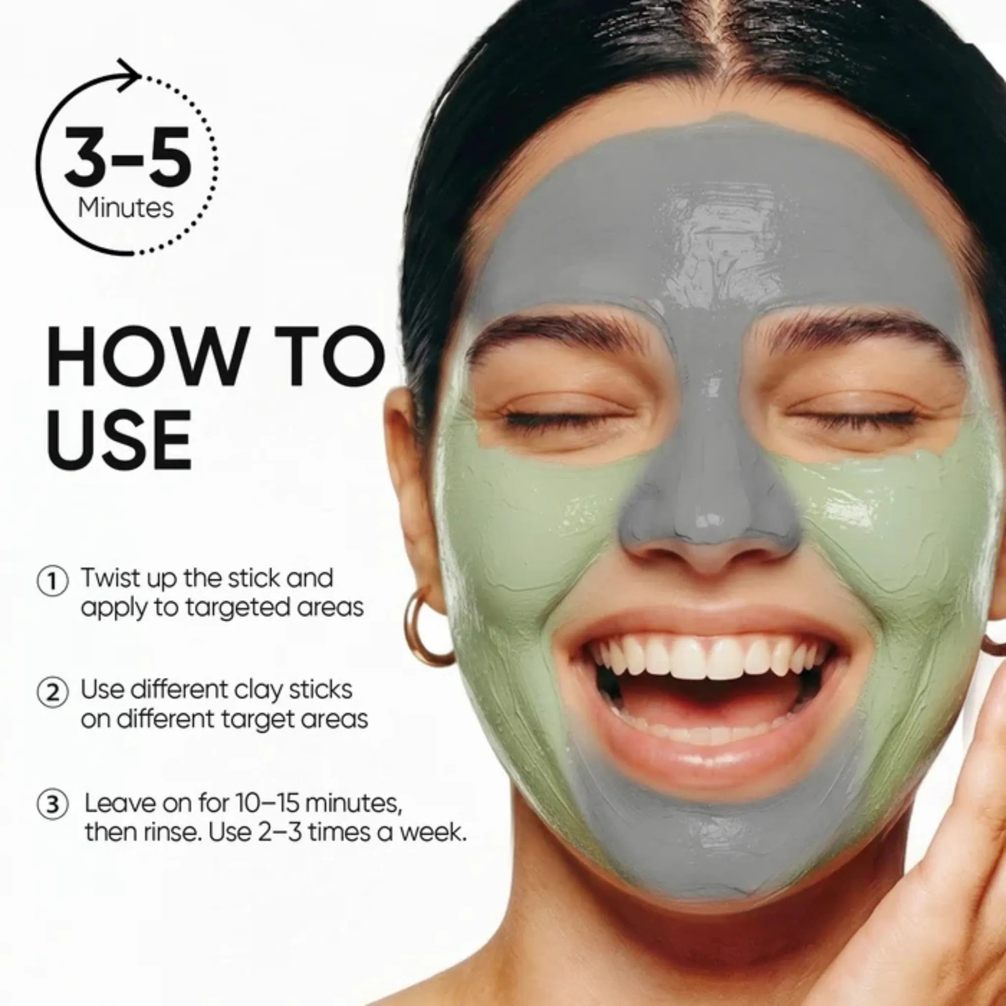 Pores and Acne Duo | Volcano + Mugwort Clay Sticks