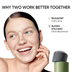 Pores and Acne Duo | Volcano + Mugwort Clay Sticks