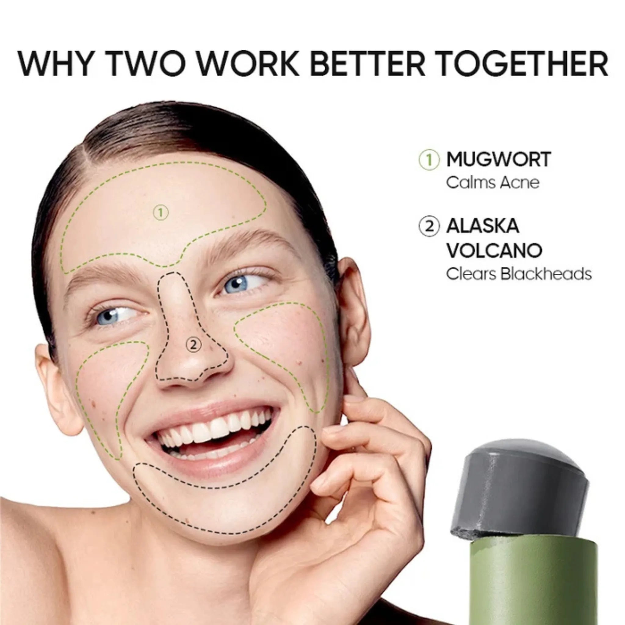 Pores and Acne Duo | Volcano + Mugwort Clay Sticks