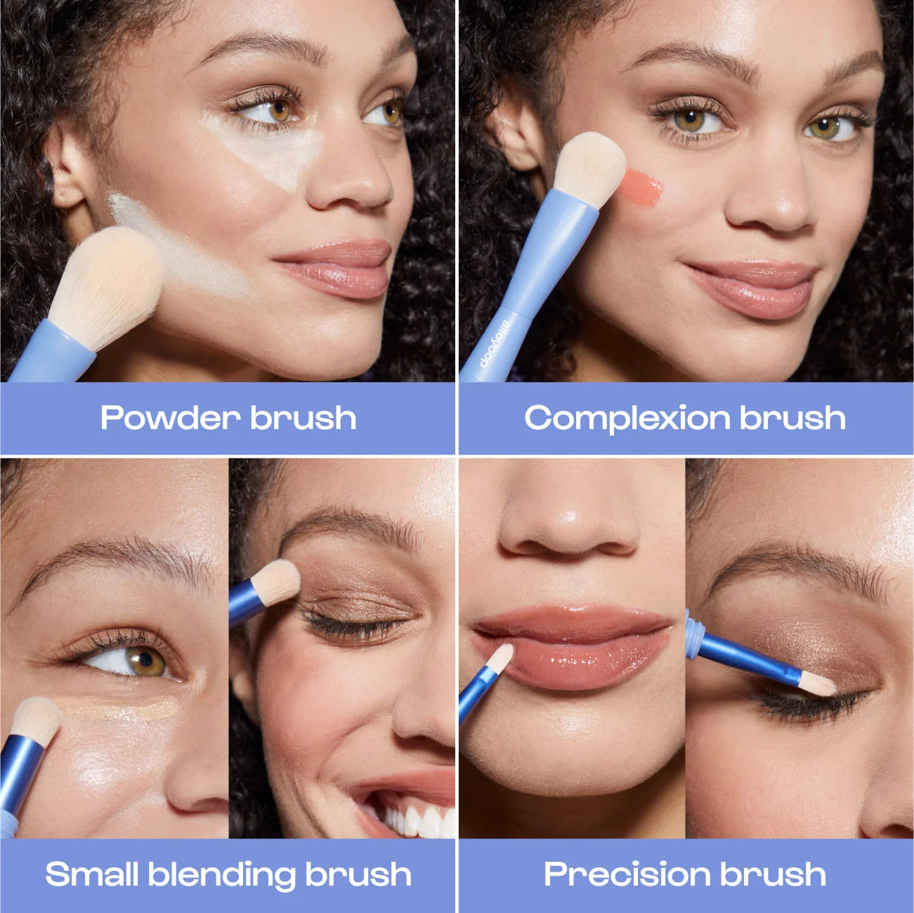 4-in-1 Makeup Brush | Travel Ready Full Face Tool