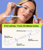 4-in-1 Makeup Brush | Travel Ready Full Face Tool