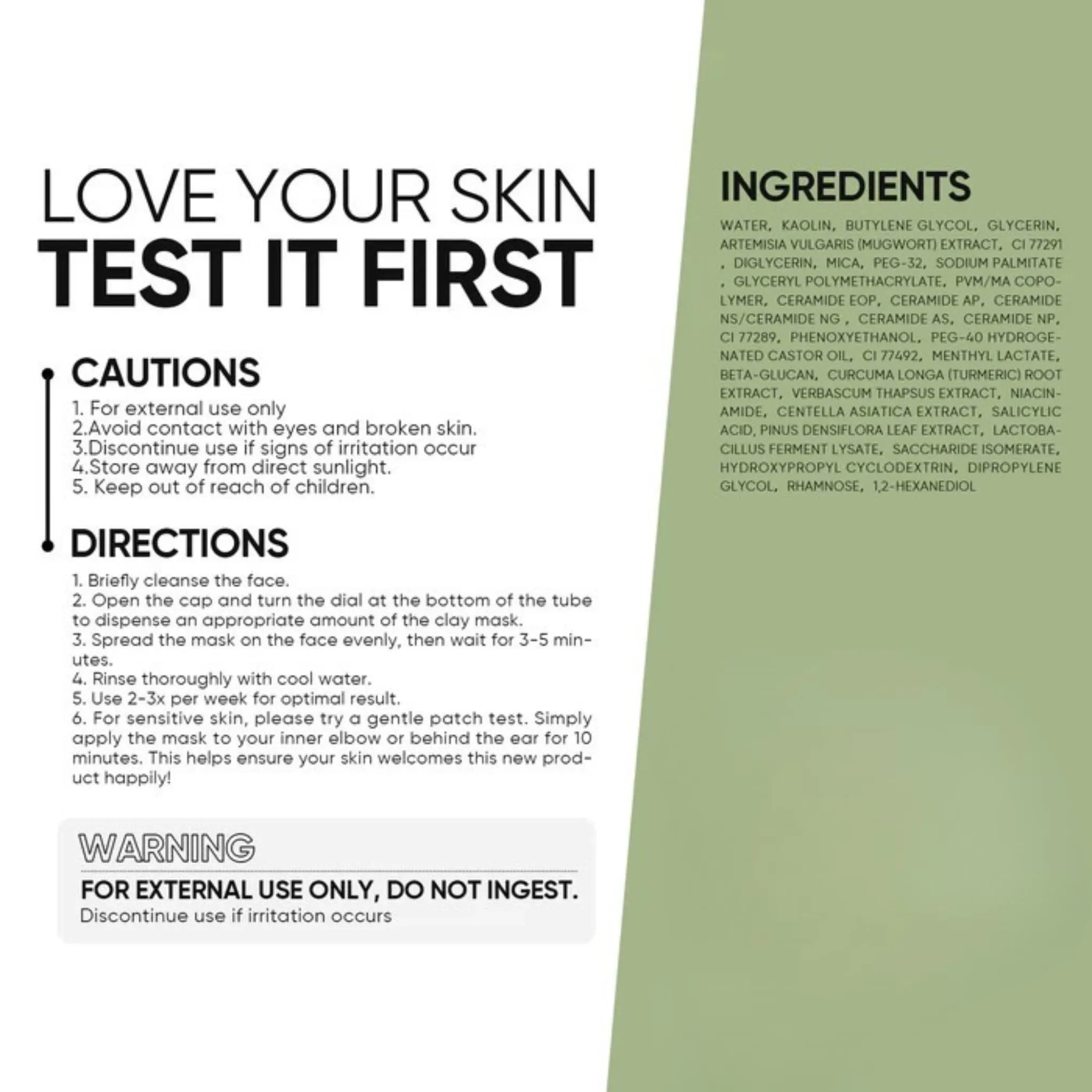 Mugwort Anti-Acne Clay Stick | Salicylic Acid Pore Treatment