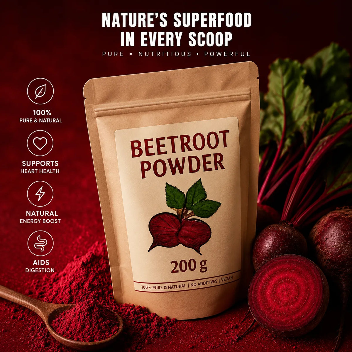 Beetroot Powder | Blood Flow & Endurance Formula