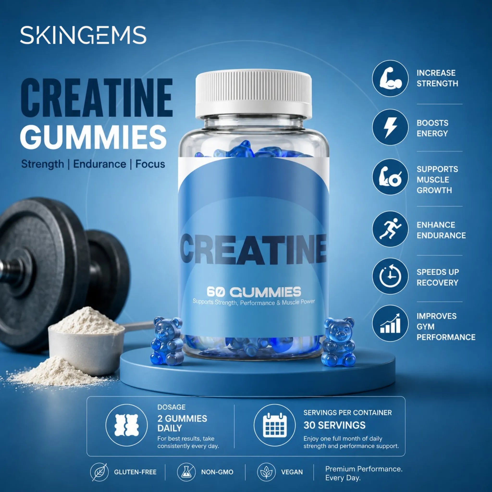 Creatine Gummies | Strength & Muscle Formula