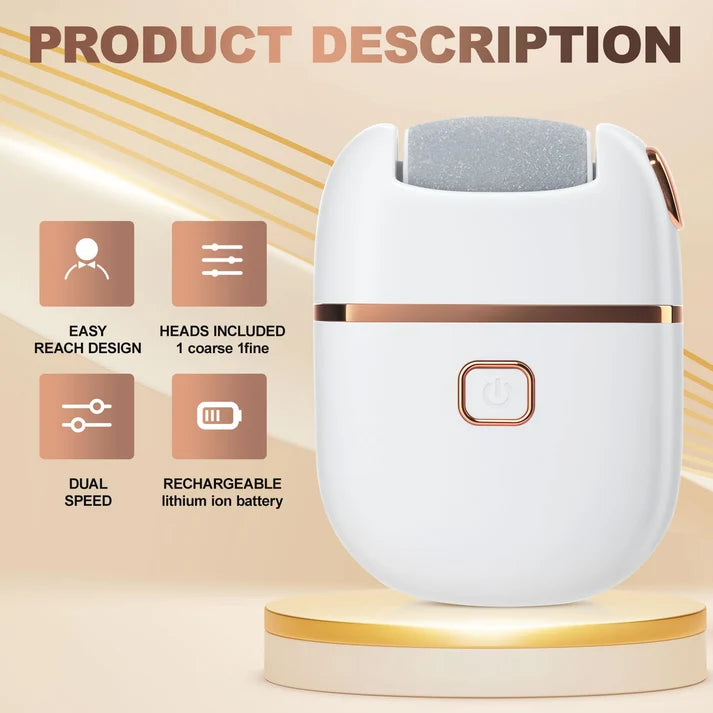 Electric Callus Remover | 3 Grinding Heads