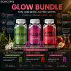 Glow Bundle with Collagen Hair Growth and ACV Gummies by SkinGems