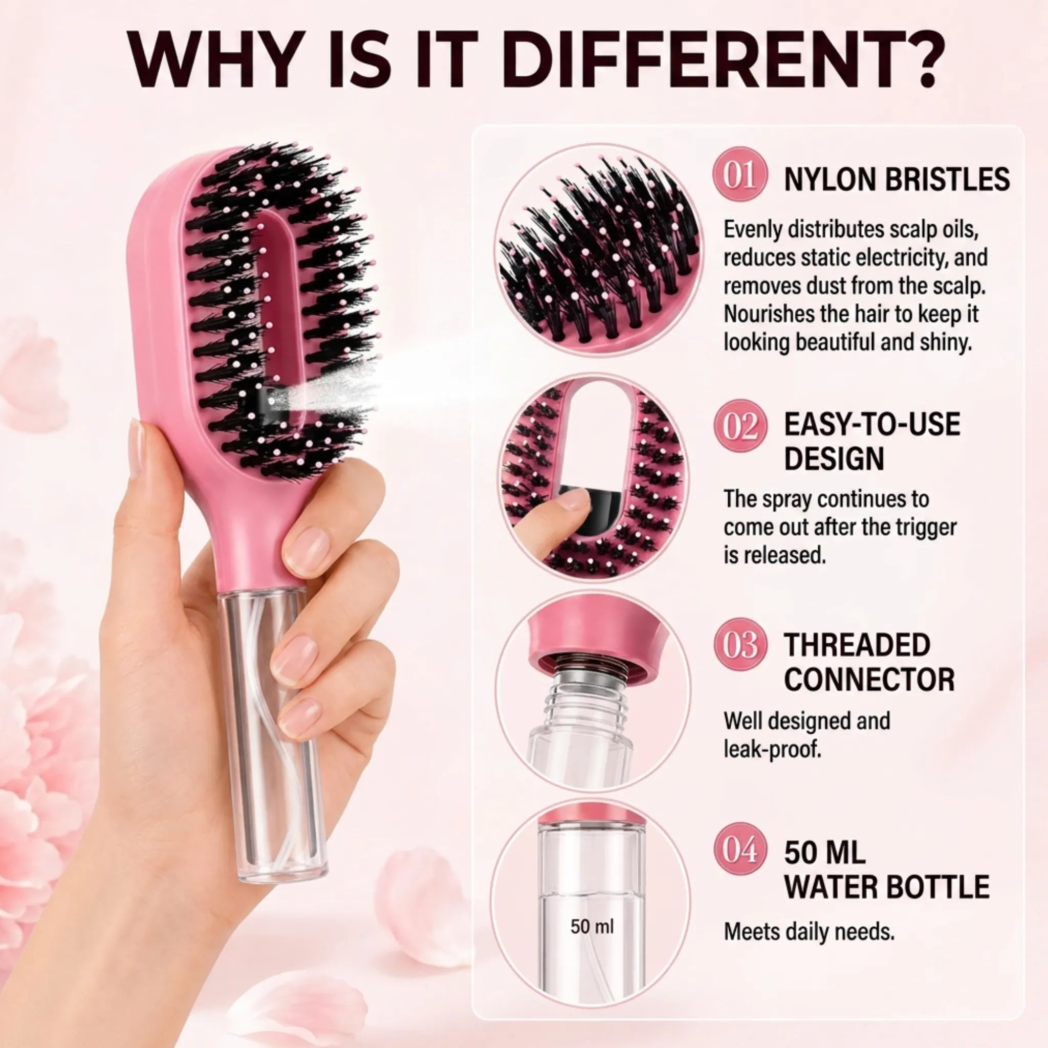 2-in-1 Hair Mist Brush