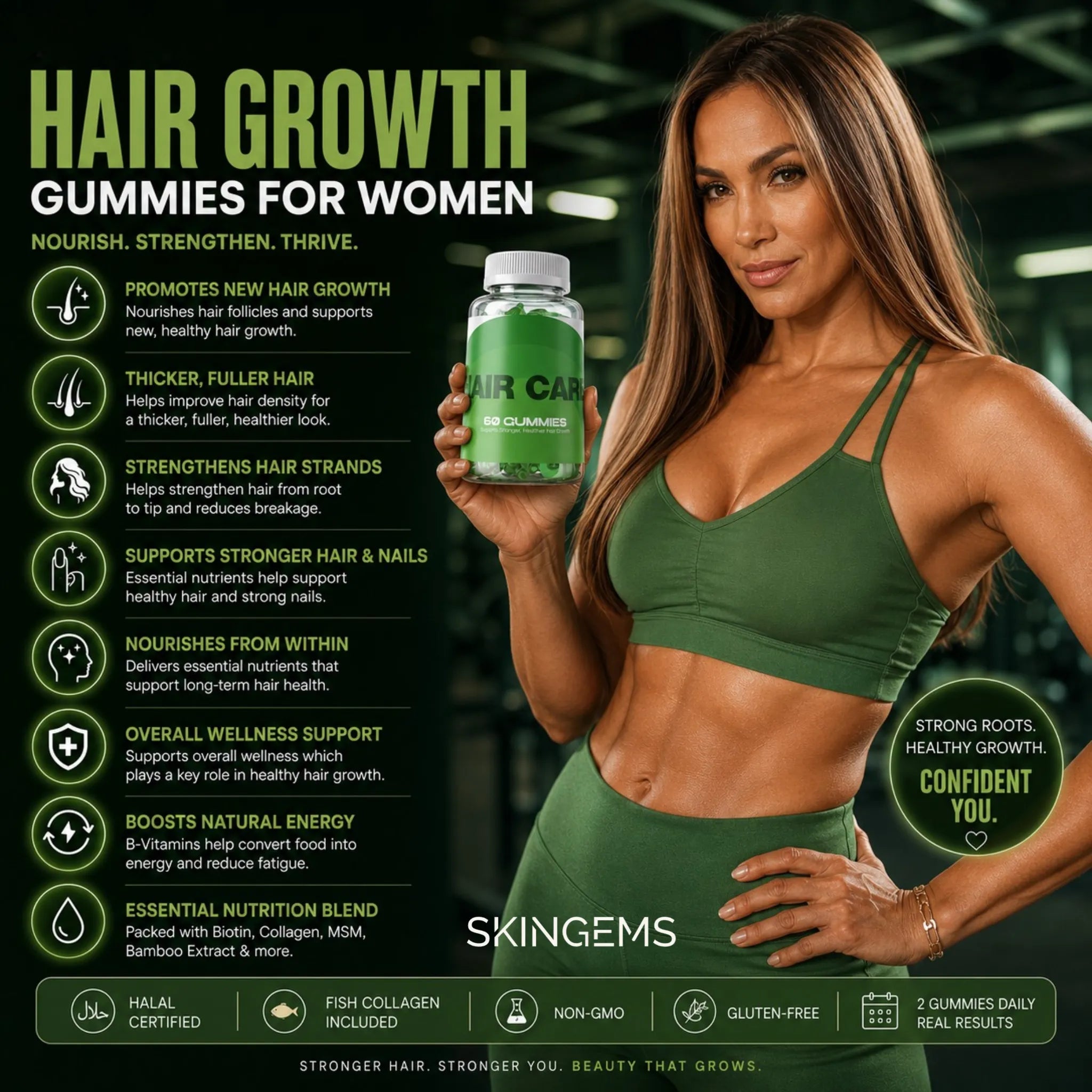 Hair Growth Gummies | Hair Growth & Restore Formula