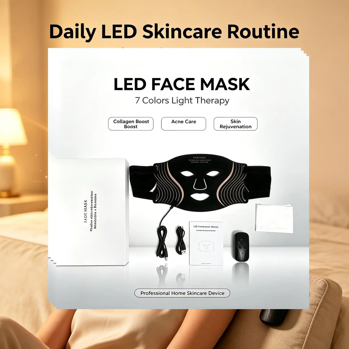 7-Color LED Infrared Face Mask