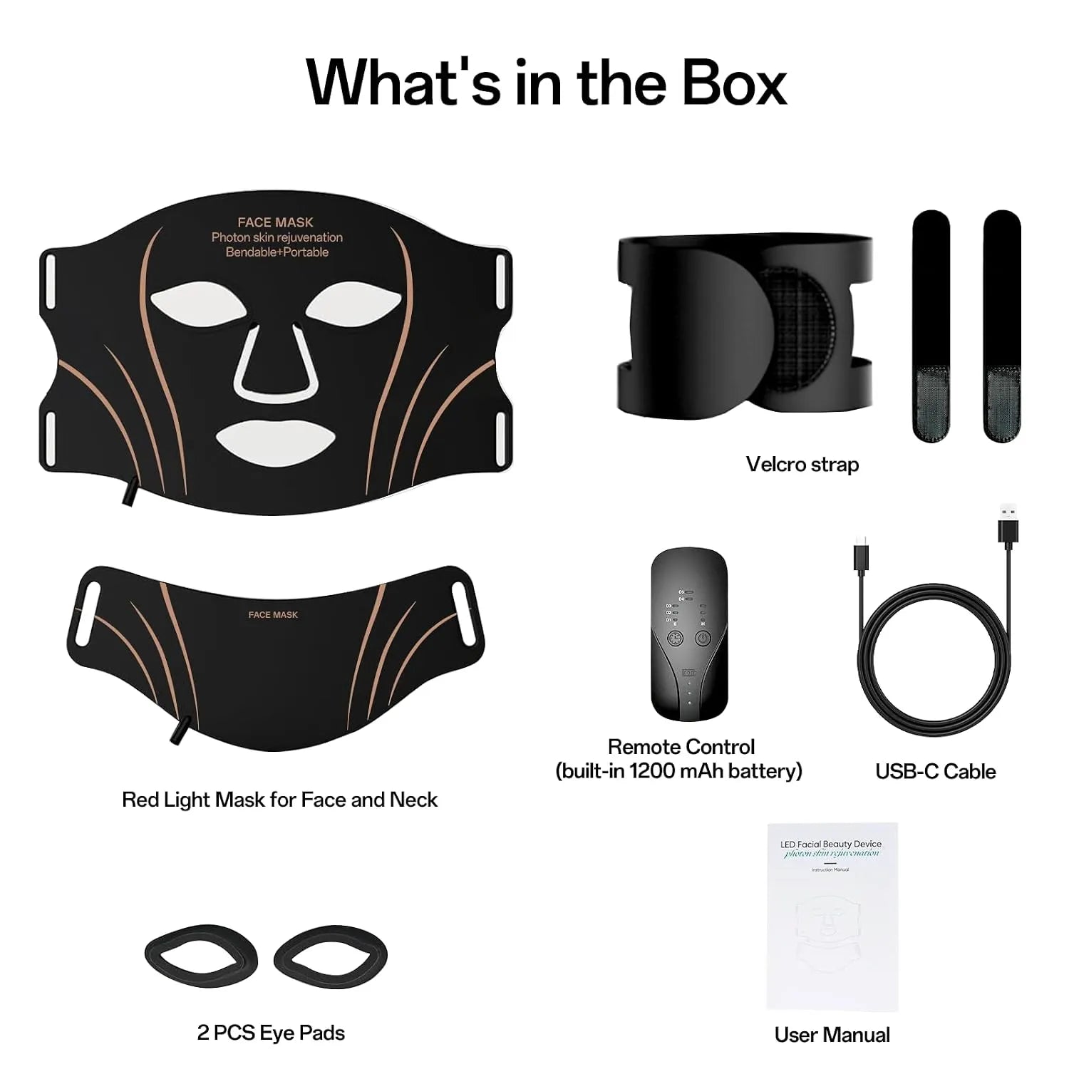7-Color LED Infrared Face and Neck Mask