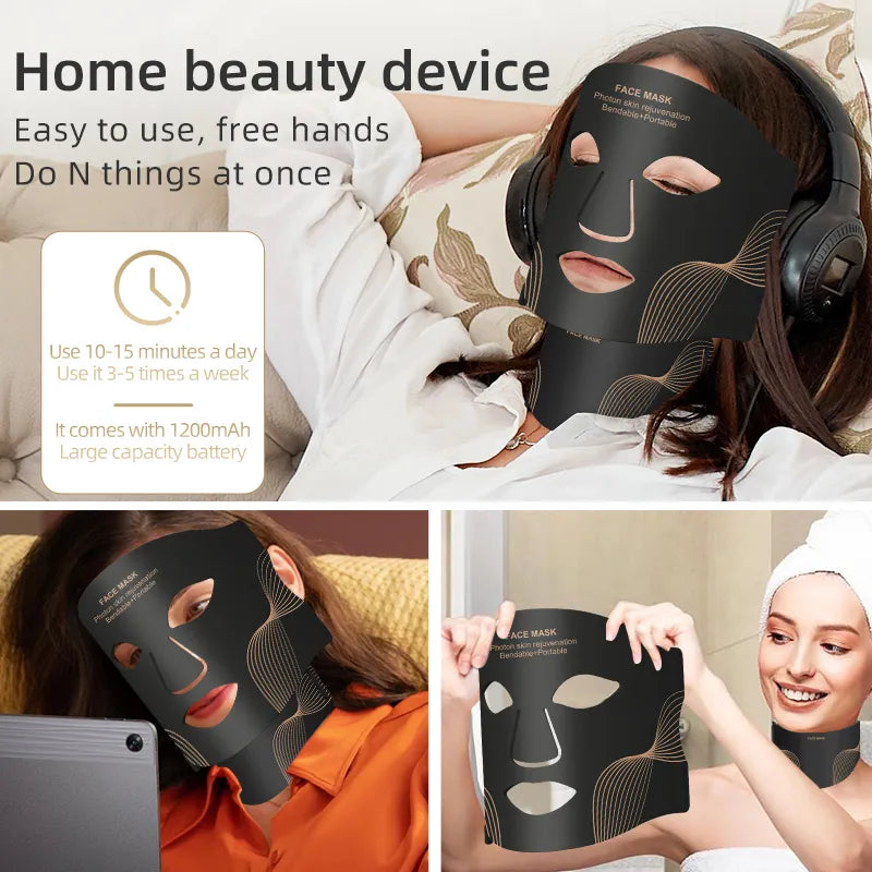 7-Color LED Infrared Face and Neck Mask