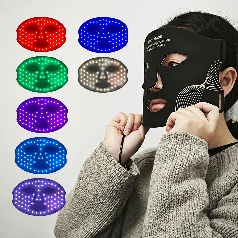 7-Color LED Infrared Face and Neck Mask