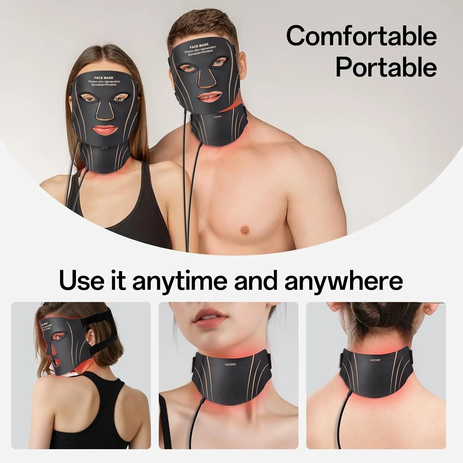 7-Color LED Infrared Face and Neck Mask