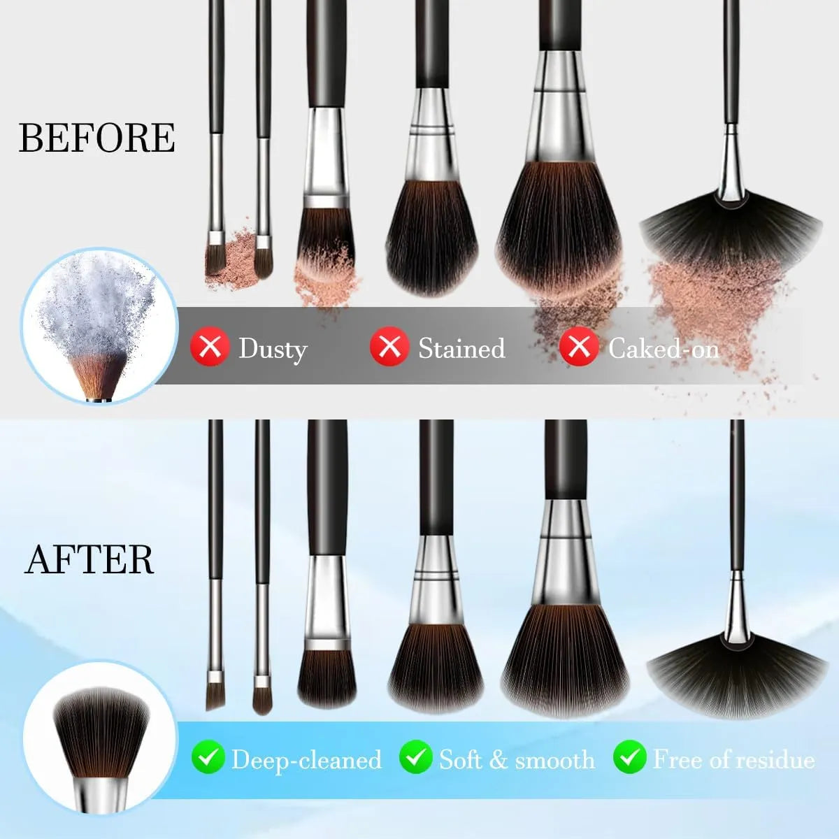 Electric Makeup Brush Cleaner | Clean. Dry. Done.