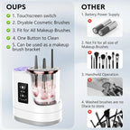 Electric Makeup Brush Cleaner | Clean. Dry. Done.