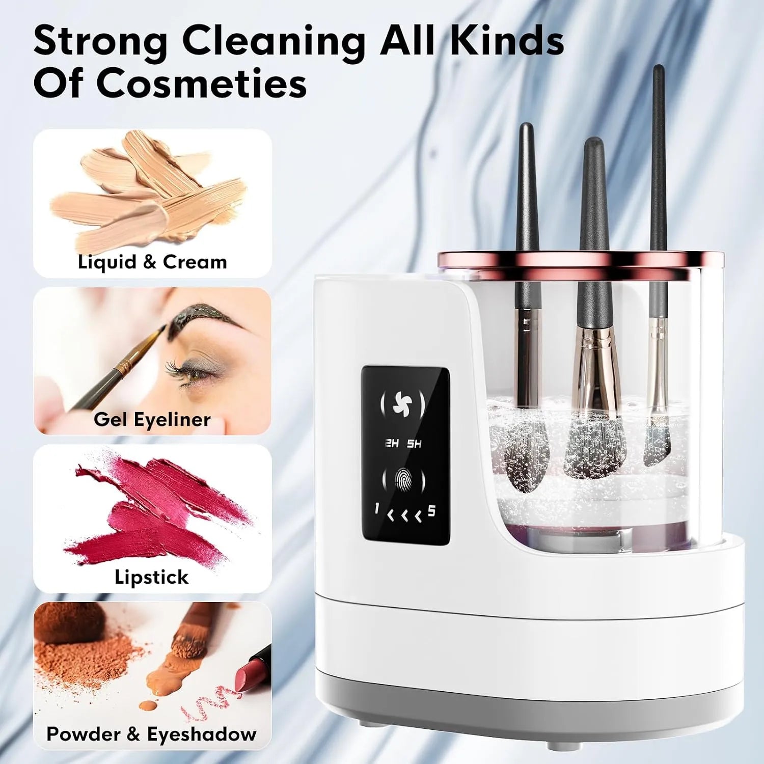 Electric Makeup Brush Cleaner | Clean. Dry. Done.