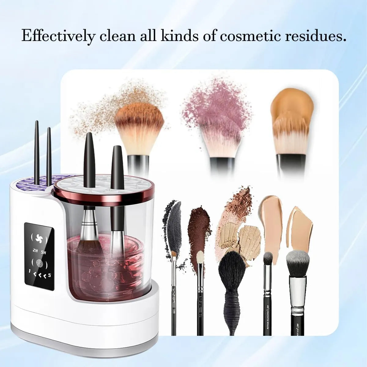 Electric Makeup Brush Cleaner | Clean. Dry. Done.
