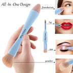 4-in-1 Makeup Brush | Travel Ready Full Face Tool