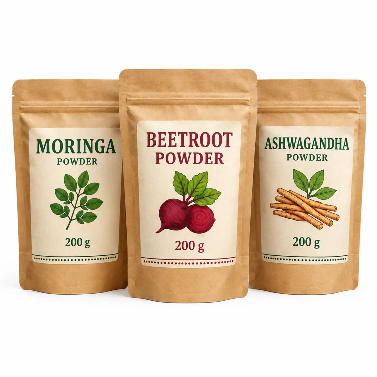 Morning to Night Wellness Stack | Moringa, Beetroot & Ashwagandha