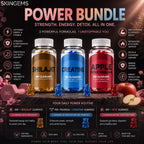 Power Bundle with Shilajit Creatine and ACV Gummies by SkinGems