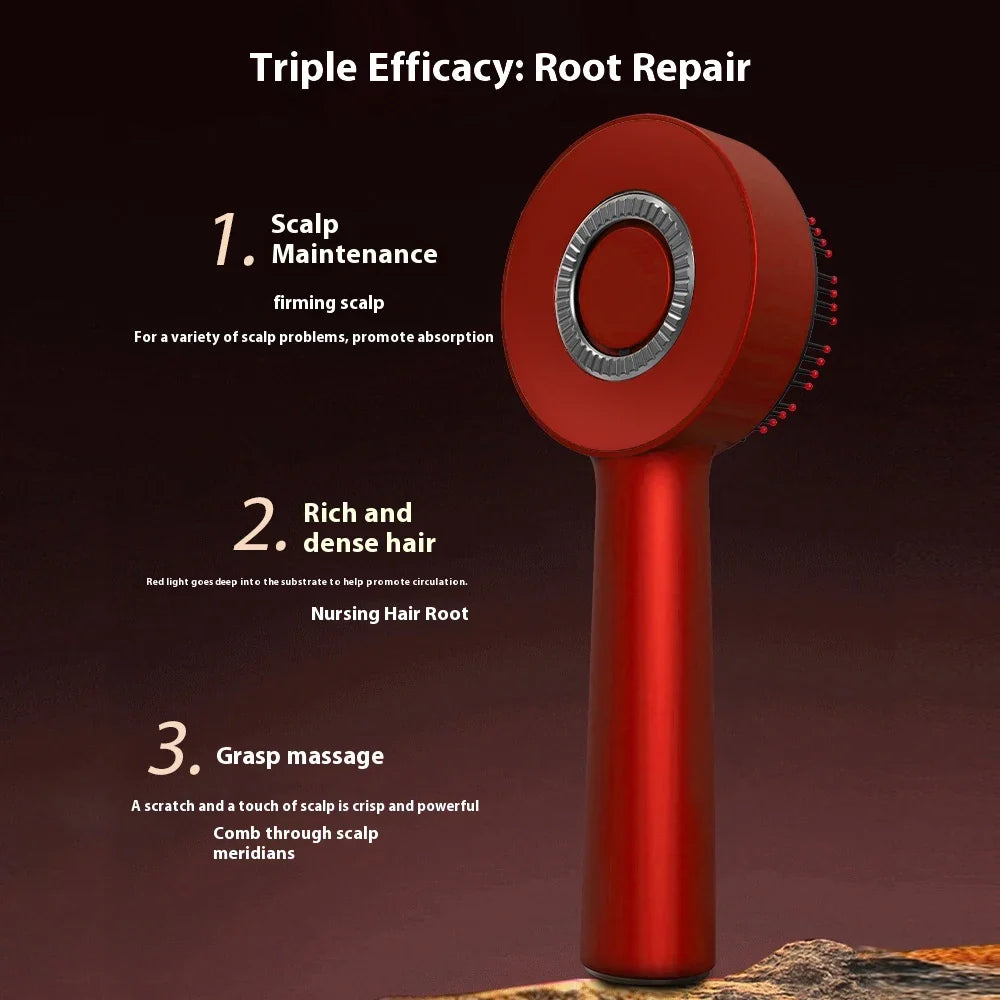 Red Light Hair Growth Brush | 72-Bristle Scalp Massager