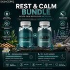 Rest and Calm Bundle with Sleep and Ashwagandha Gummies by SkinGems