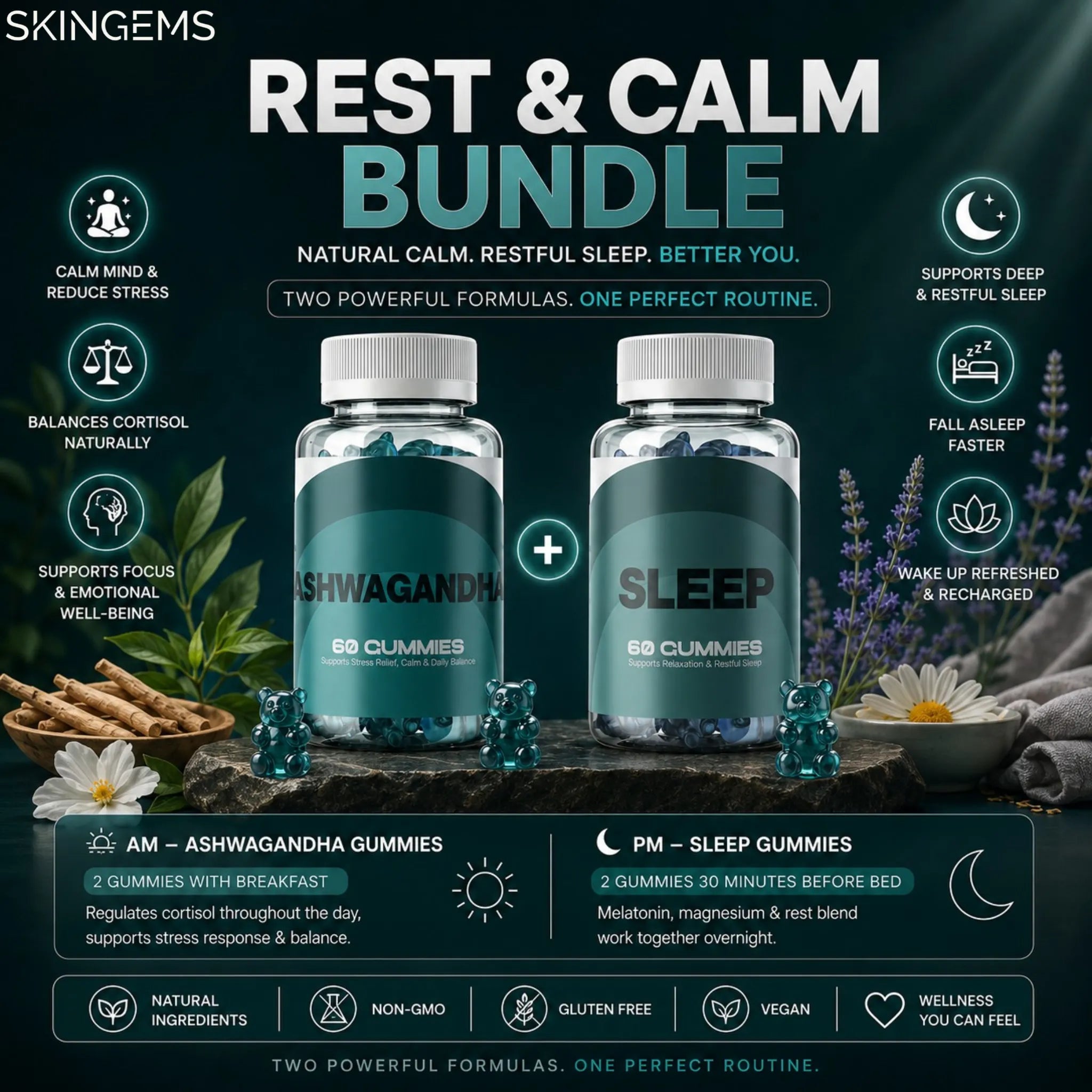 Rest & Calm Bundle | Sleep & Calm Gummies