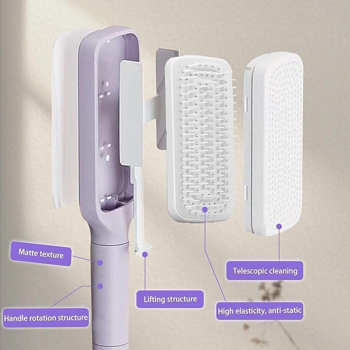 Self Cleaning Hair Brush | Anti-Static Scalp Massage Comb