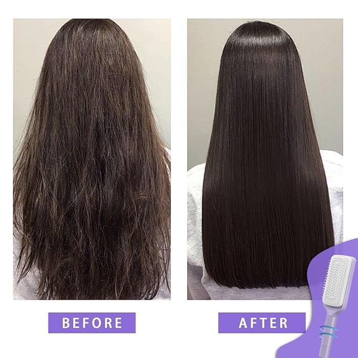 Self Cleaning Hair Brush | Anti-Static Scalp Massage Comb