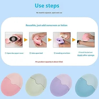 Refillable Silicone Applicator | Sunscreen, Tanning Oil & Body Lotion