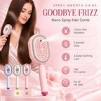 5 in 1 Electric Steam Hair Brush | Mist Spray Scalp Massage